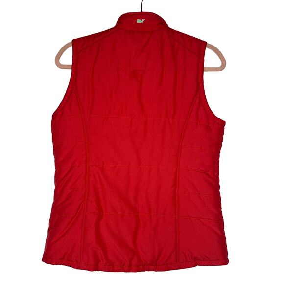 Vineyard Vines Salmon Coral Pink Quilted Puffer Zip Up Pockets Vest Size S - Picture 4 of 8